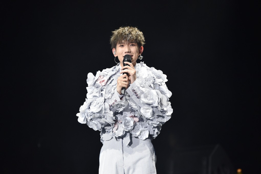 Singer and actor Roy Wang Yuan of boy band TFBoys performs during his first solo concert at Nanjing Olympic Sports Centre on August 31, 2019, in Nanjing in China’s Jiangsu province. Photo: VCG/Getty Images
