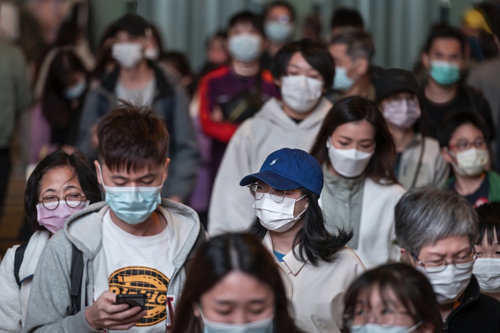 Crowds in Hong Kong, where the birth rate reached a 30-year low in 2021. Photo: Getty Images