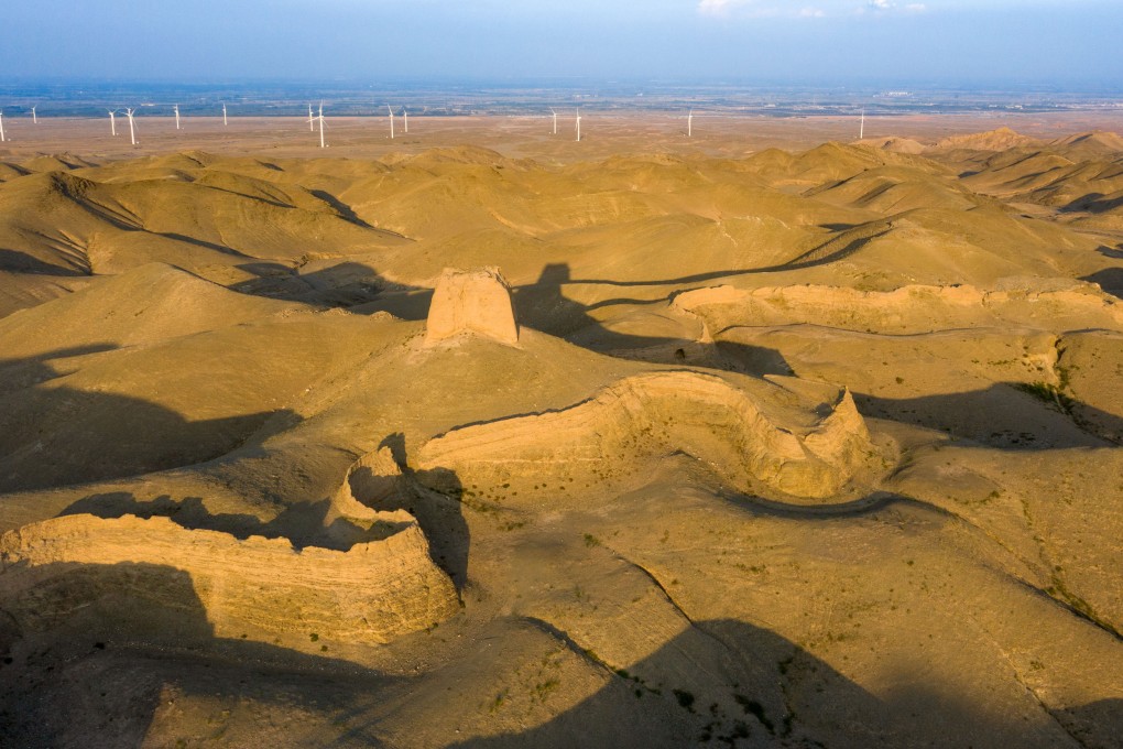A section of the Great Wall in Yinchuan, northwest China. The wall was built by the ancient Chinese to keep nomadic invaders out. Photo: Photo: Xinhua