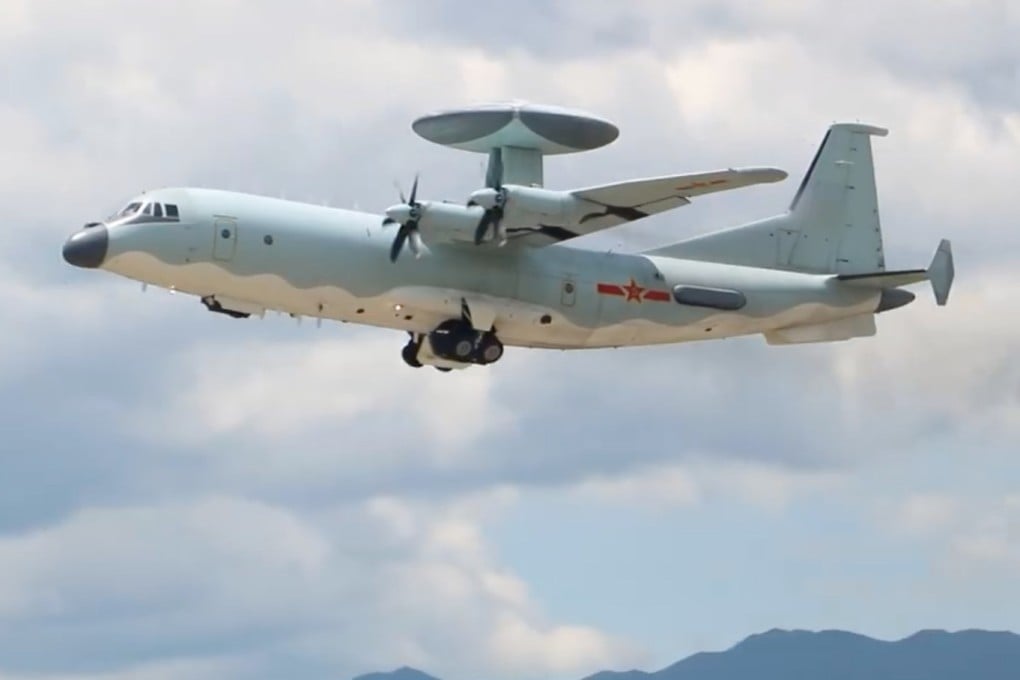 Various aircraft have been deployed in the large-scale air and naval drills encircling Taiwan. Photo: Weibo