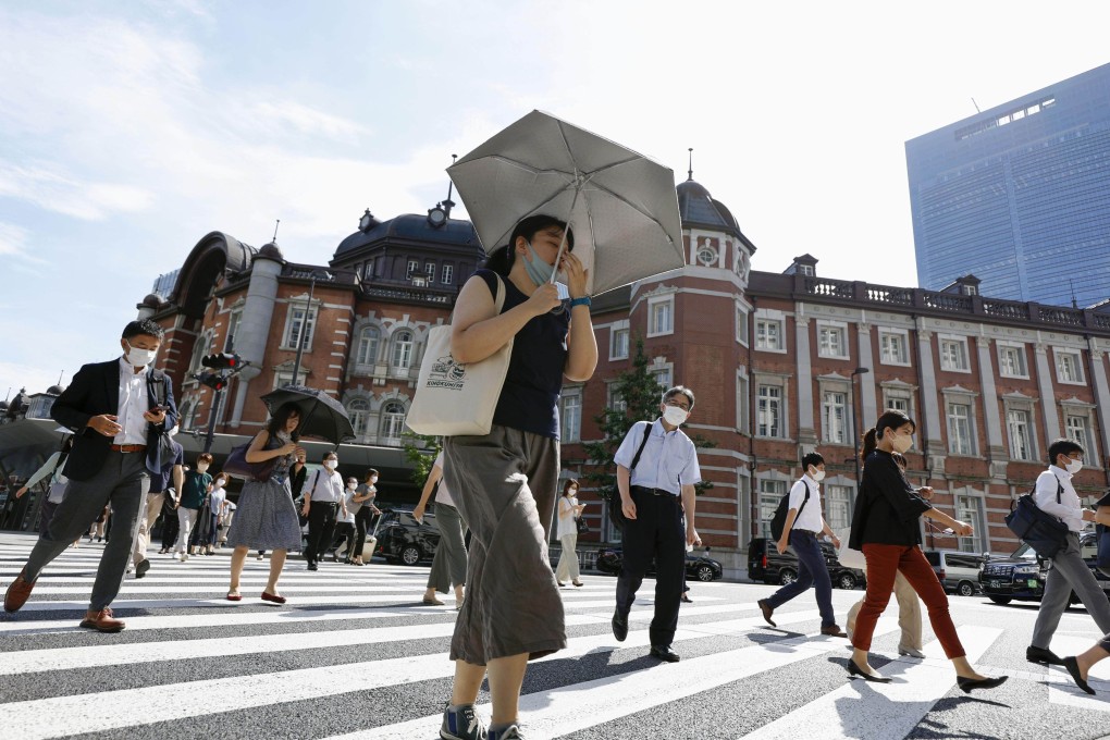 The Japanese government on Monday issued a warning for “sweltering heat” across the country over the next week. Photo: Kyodo