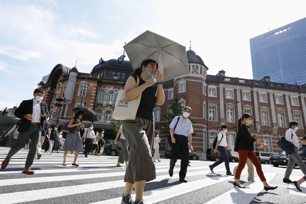 The Japanese government on Monday issued a warning for “sweltering heat” across the country over the next week. Photo: Kyodo