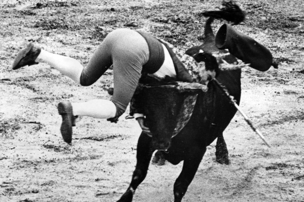 The leader of the team of forcados at the corrida in Macau, in 1966.