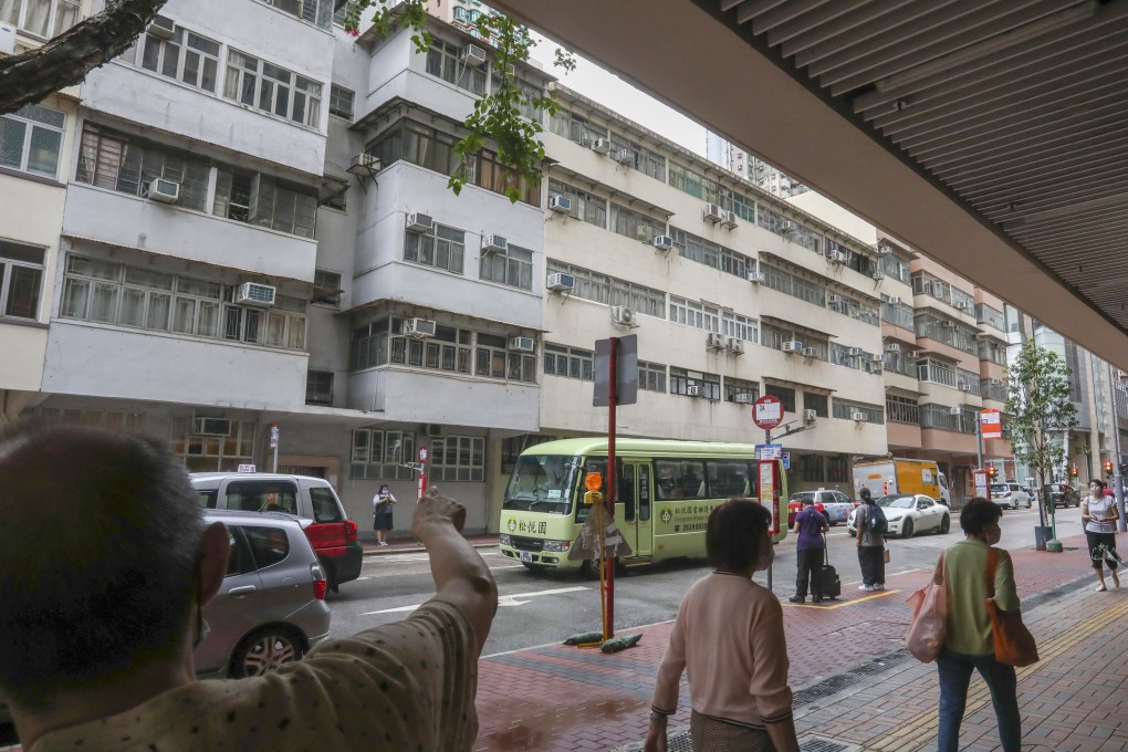 Old residential buildings in Hong Kong’s Cheung Sha Wan that residents hope will be redeveloped by the city’s Urban Redevelopment Authority. Photo: Jonathan Wong