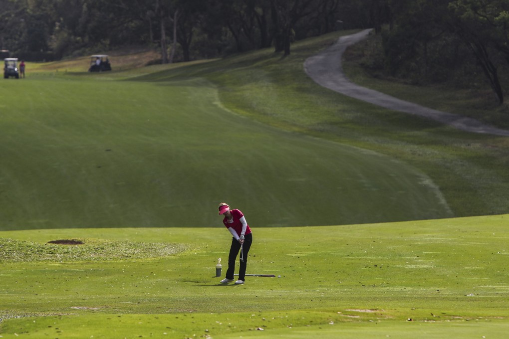 A golfer plays at the Hong Kong Golf Club in Fanling in February 2019. Photo: Winson Wong