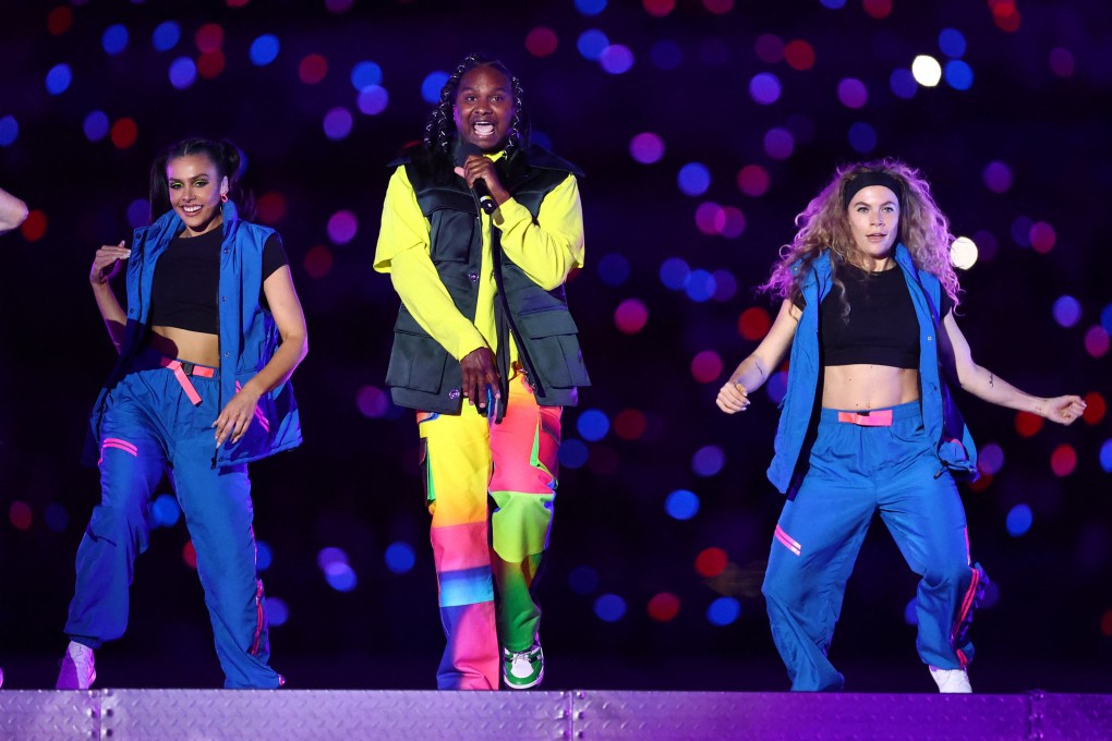 Baker Boy performs during the closing ceremony of the Commonwealth Games. Photo: Reuters