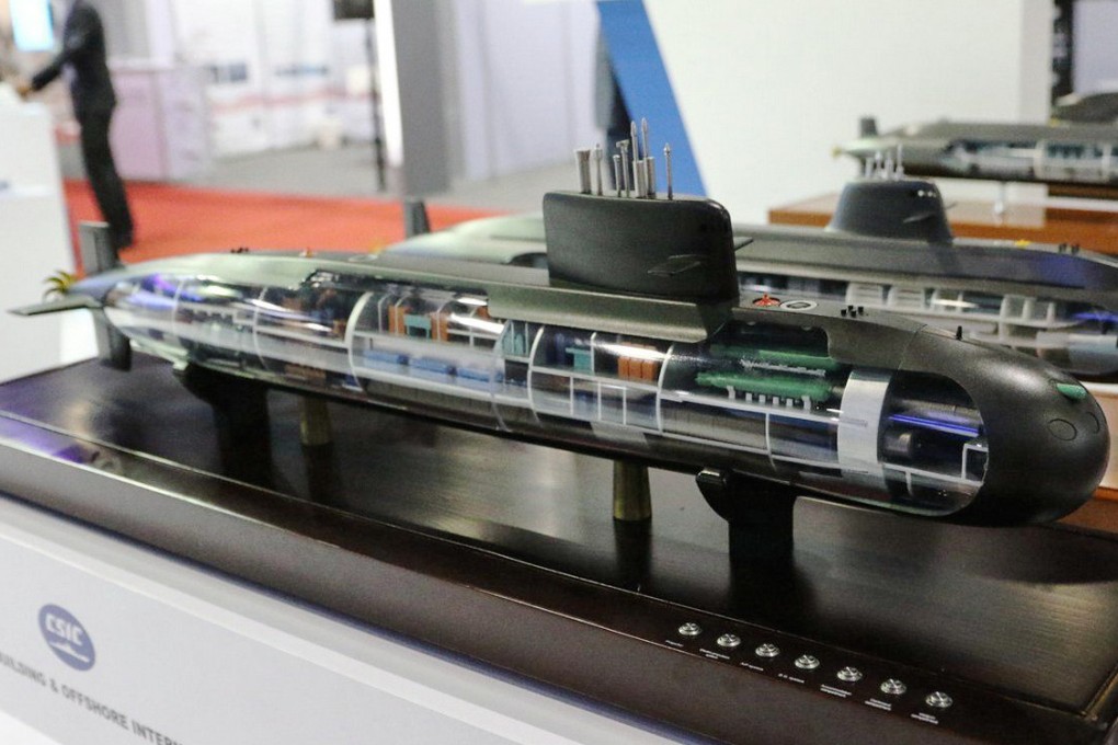 A military model of the S-26T submarine. Photo: Handout
