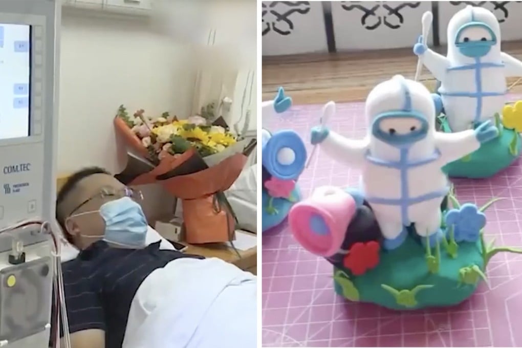 A doctor’s donation to a sick young woman, an artist honouring Covid-19 volunteers and a woman goes 800km to deliver food. Photo: Handout