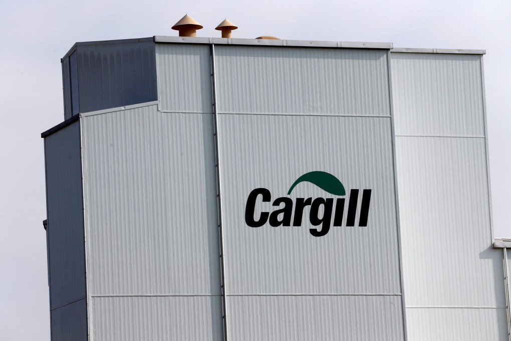 A Cargill logo is pictured on the Provimi Kliba and Protector animal nutrition factory in Lucens, Switzerland. Photo: Reuters