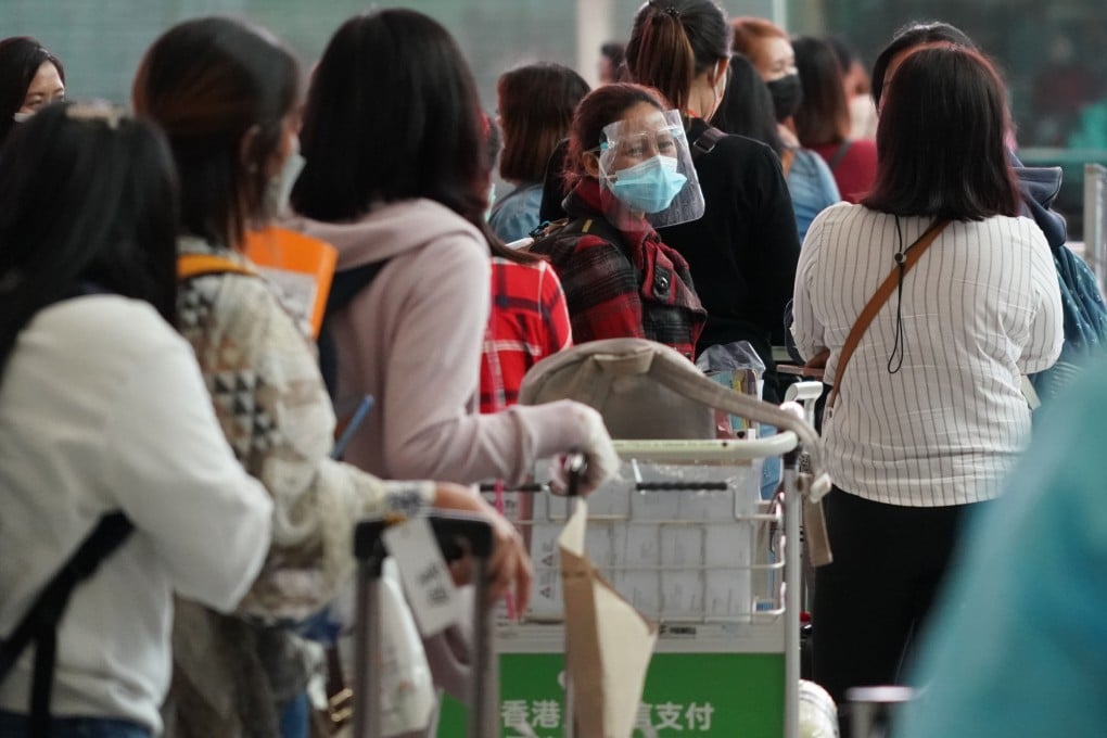 Hong Kong’s new quarantine measures means good and bad news for domestic helpers. Photo: Felix Wong