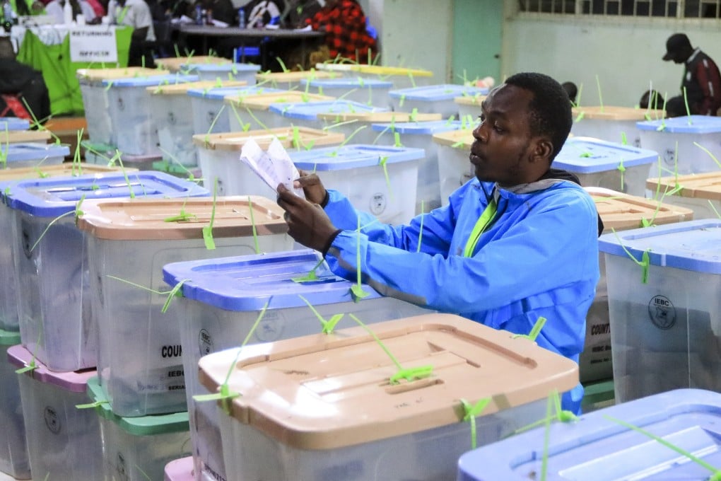 Kenyan media tallies of ballots from Tuesday’s presidential elections showed differing provisional counts, with the electoral authority yet to announce any official results. Photo: EPA-EFE