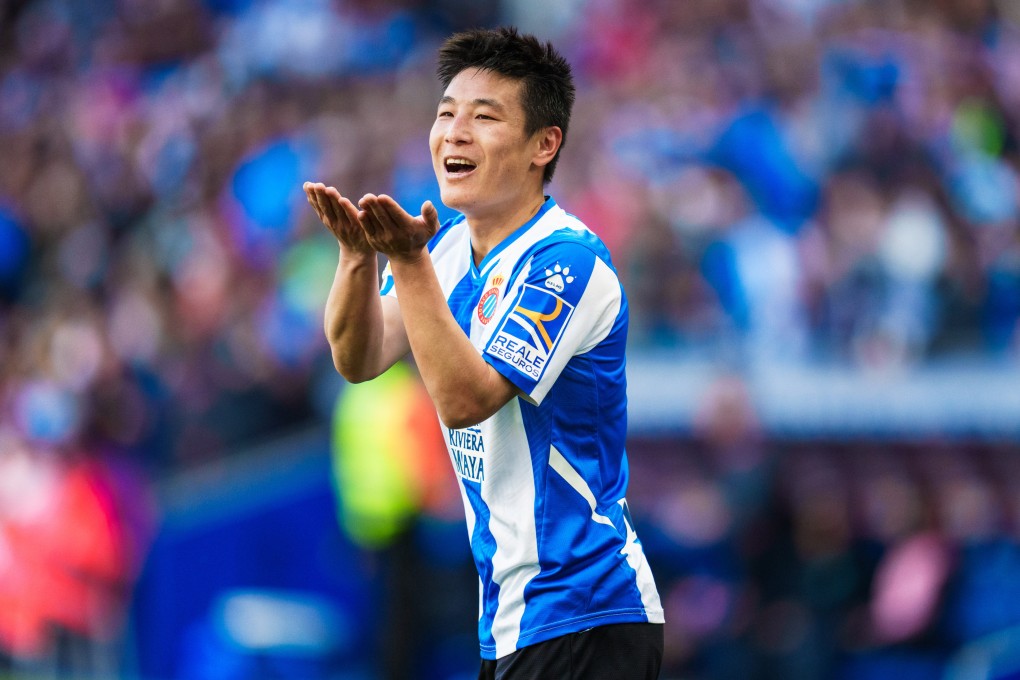 Wu Lei is heading back to Shanghai Port after three years in Spain. Photo: Xinhua