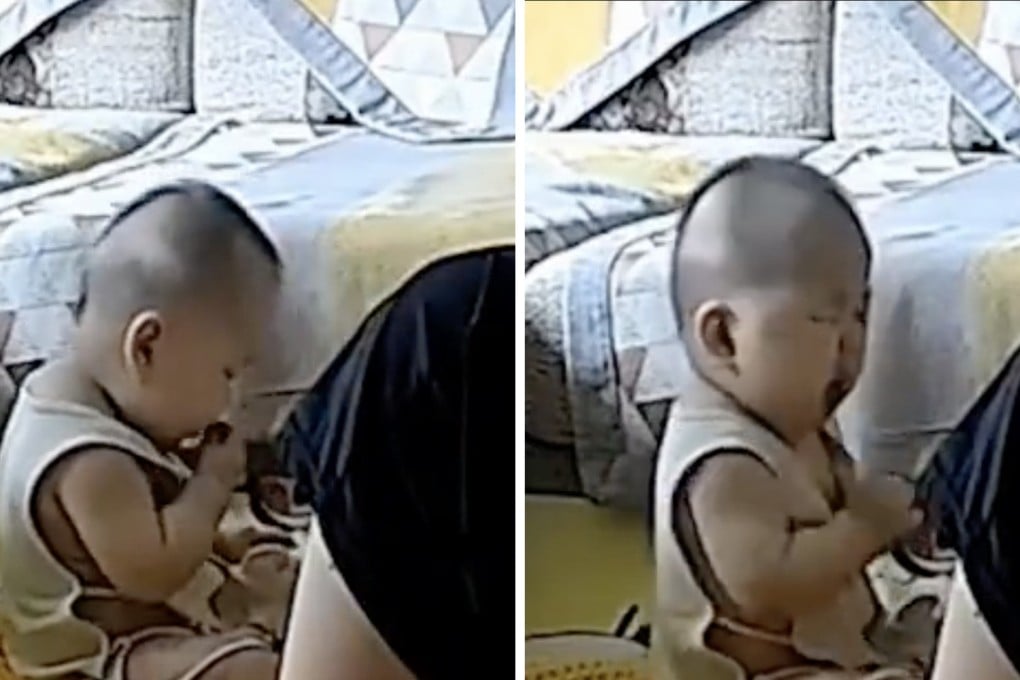 A video of a baby eating its own excrement is watched more than 200 million times in China, triggering debate over parenting. Photo: Handout