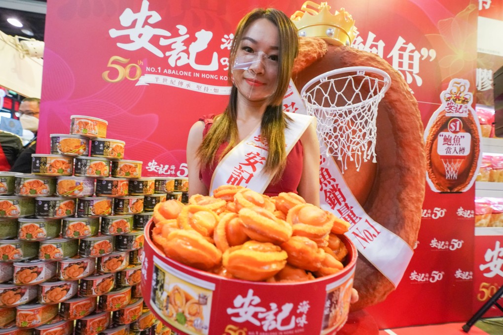 Abalone is one of the many products on sale at Hong Kong Food Expo. Photo: Felix Wong