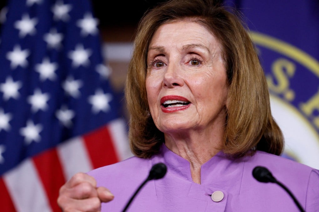 US House Speaker Nancy Pelosi, Democrat of California, during a news conference on Wednesday about her recent trip to the Indo-Pacific that included a stop in Taiwan. Photo: Reuters