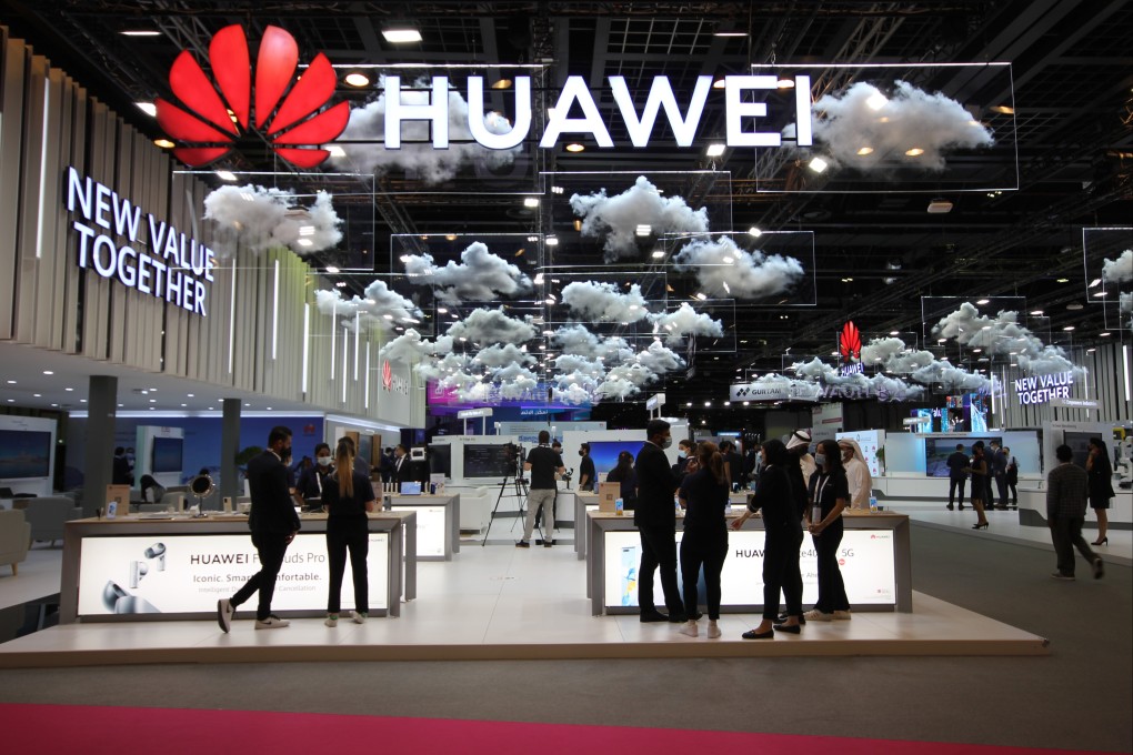 Huawei’s pavilion at Gitex Technology Week 2020, the biggest in-person technology event in the world, in Dubai, UAE, on December 6, 2020.
