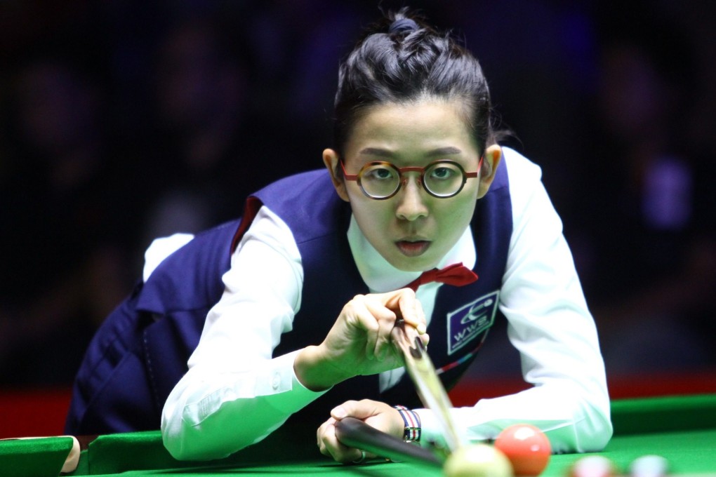 Ng On-yee on her way to victory over Ken Doherty, one of the best wins of her career. Photo: WST