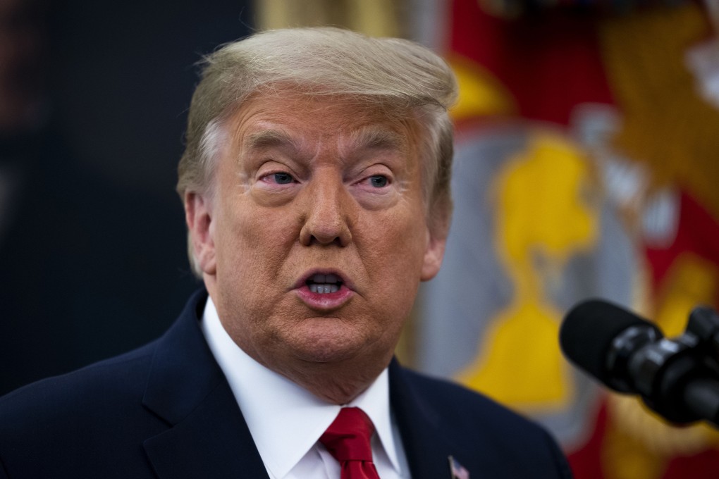 Then US President Donald Trump speaks about the election at the White House in December 2020. Photo: TNS