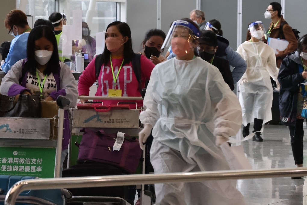 People arriving at Hong Kong International Airport, Chek Lap Kok. Photo: K. Y. Cheng
