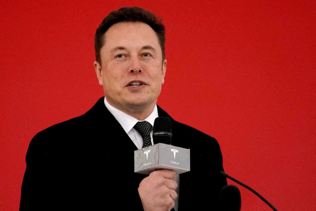 Tesla CEO Elon Musk at the Tesla Shanghai Gigafactory groundbreaking ceremony on January 7, 2019. Photo: Reuters