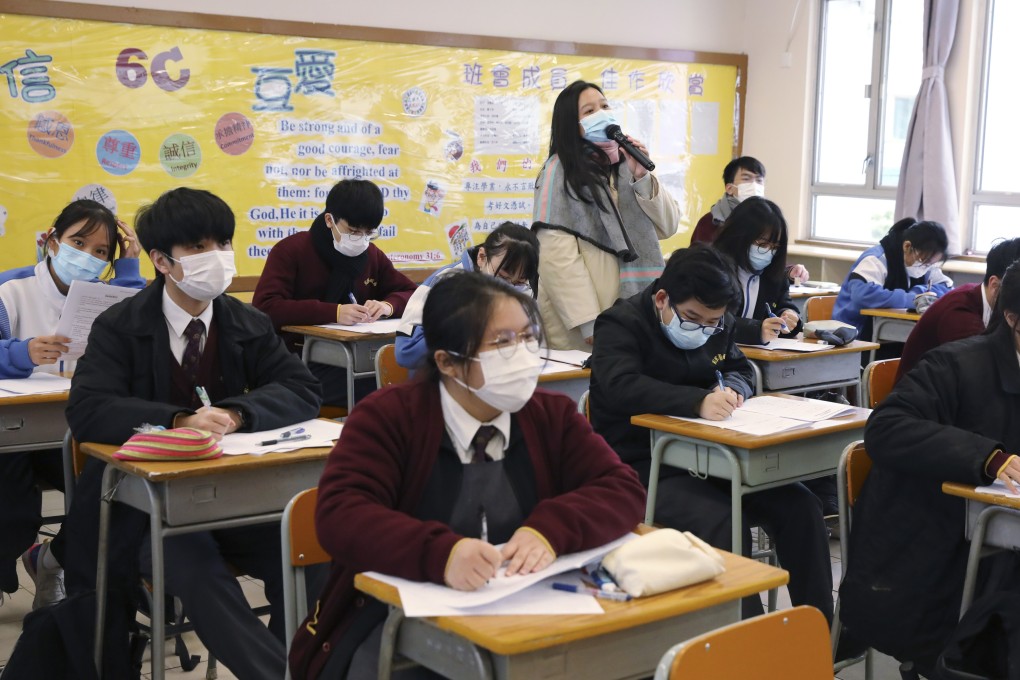 Students at Lee Kau Yan Memorial School in San Po Kong. Photo: K. Y. Cheng