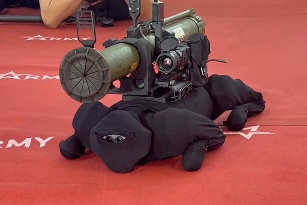 After Russian media reported on the weaponisation of a China-made robotic dog, Hangzhou-based Unitree Robotics said it was unable to track the sourcing of its Go1, blaming resellers. Photo: Handout