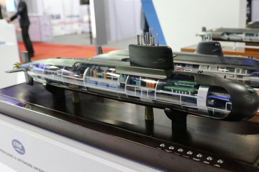 A military model of S-26T submarine. Photo: Handout