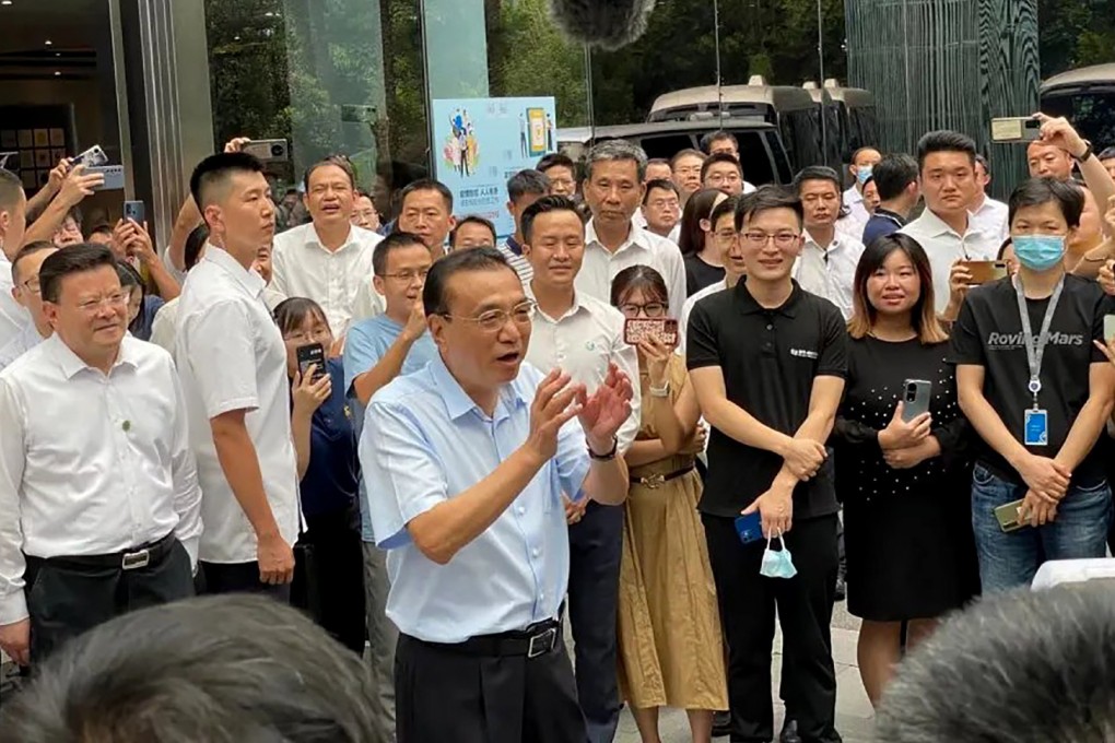 Chinese premier Li Keqiang visits Shenzhen on August 16, 2022. Photo: Twitter