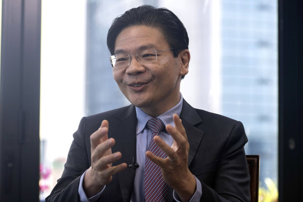 Lawrence Wong, Singapore’s prime minister-in waiting and current finance minister, speaks during an interview on Monday. Photo: Bloomberg