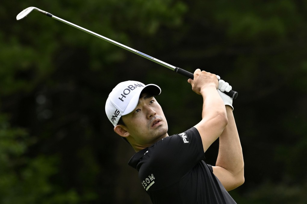 Kim Bi-o of South Korea practises ahead of the International Series Korea at the Lotte Skyhill Country Club in Jeju. Photo: Asian Tour