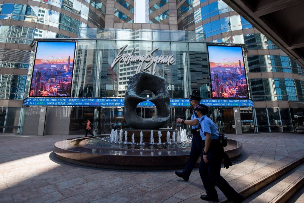 The Exchange Square Complex, which houses the Hong Kong Stock Exchange, pictured on July 13, 2022. Photo: Bloomberg
