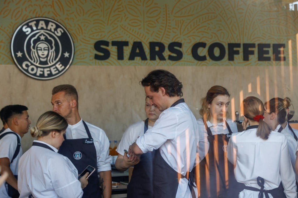 Staff members get ready for the launching of the new coffee shop “Stars Coffee”, which opens following Starbucks Corp company’s exit from the Russian market. Photo: Reuters