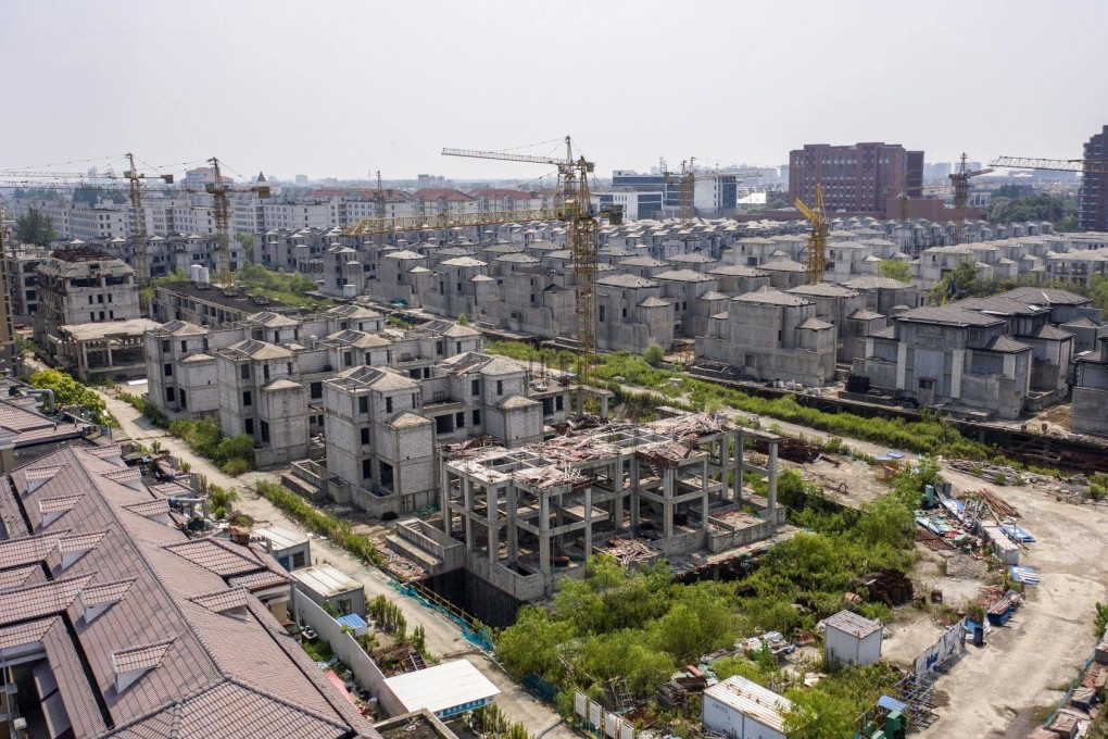 Residential buildings under construction at Tahoe Group’s Cathay Courtyard development in Shanghai on July 27, 2022. Construction delays sparked a boycott movement that grew to encompass more than 320 developments in 100 cities last month. Photo: Bloomberg