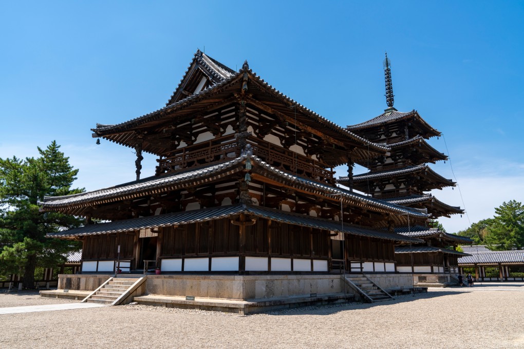 Horyu-ji temple in Nara is Japan’s oldest wooden structure and one of eight Unesco World Heritage sites in the city. A new luxury train for tourists serves Nara, Kyoto and Osaka. Photo: Shutterstock