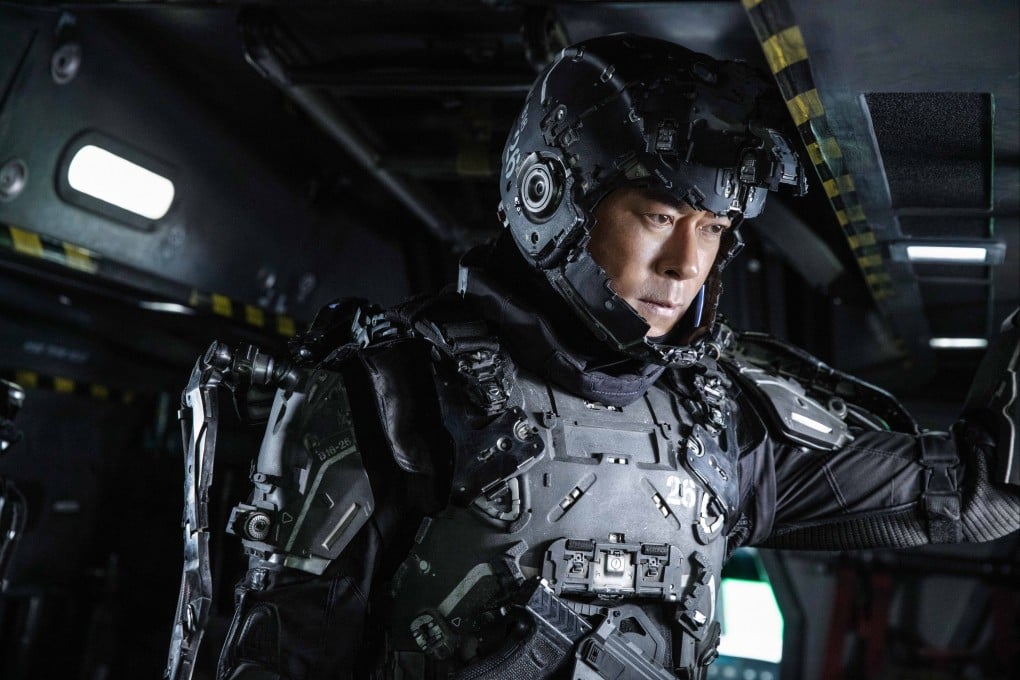 Louis Koo in a still from Warriors of Future (category IIB), directed by Ng Yuen-fai and co-starring Lau Ching-wan and Carina Lau. The ambitious, big-budget sci-fi adventure sets new standards for Hong Kong special effects filmmaking.
