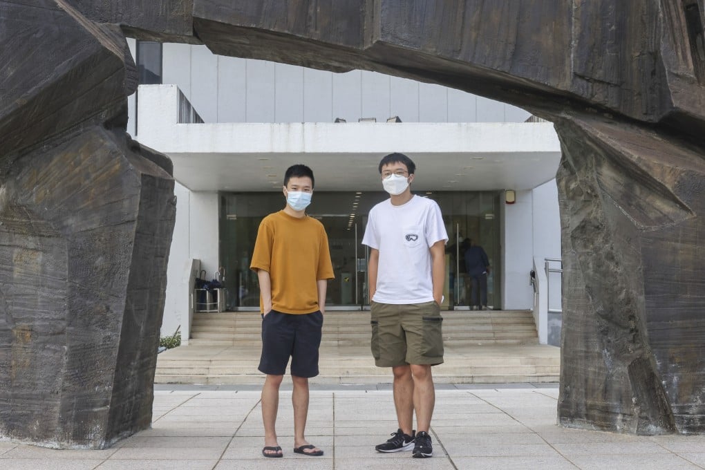 CUHK student representatives Alex Yip (left) and Anson Law are among a group forming the new union. Photo: Jonathan Wong