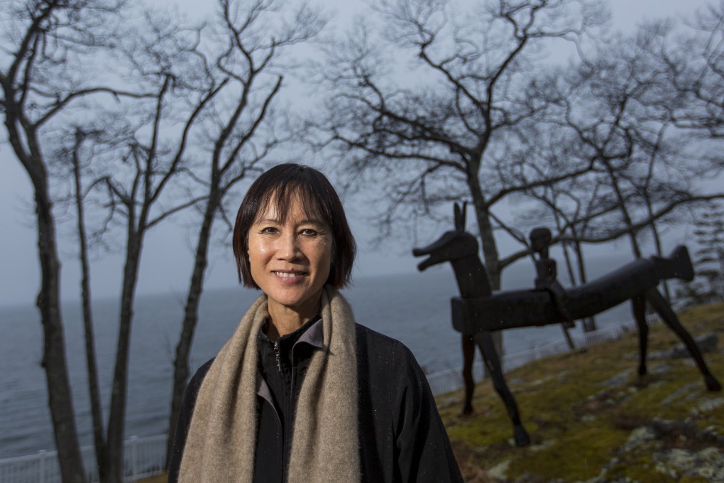 Best-selling author Tess Gerritsen in the backyard of her home in Camden, Massachusetts. Despite her success, as a Chinese-American she still doesn’t feel accepted. Photo: Getty Images