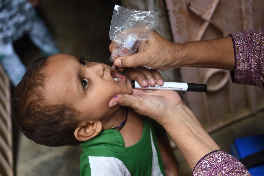 The oral vaccine at issue has been used since 1988 because it is cheap, easy to administer, with two drops put directly into children’s mouths. Photo: AFP