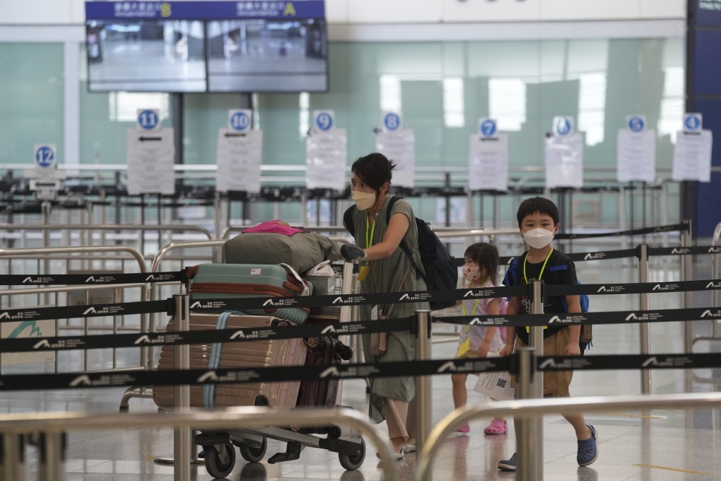 Travellers arrive at Hong Kong International Airport in Chek Lap Kok. Photo:  SCMP / Sam Tsang