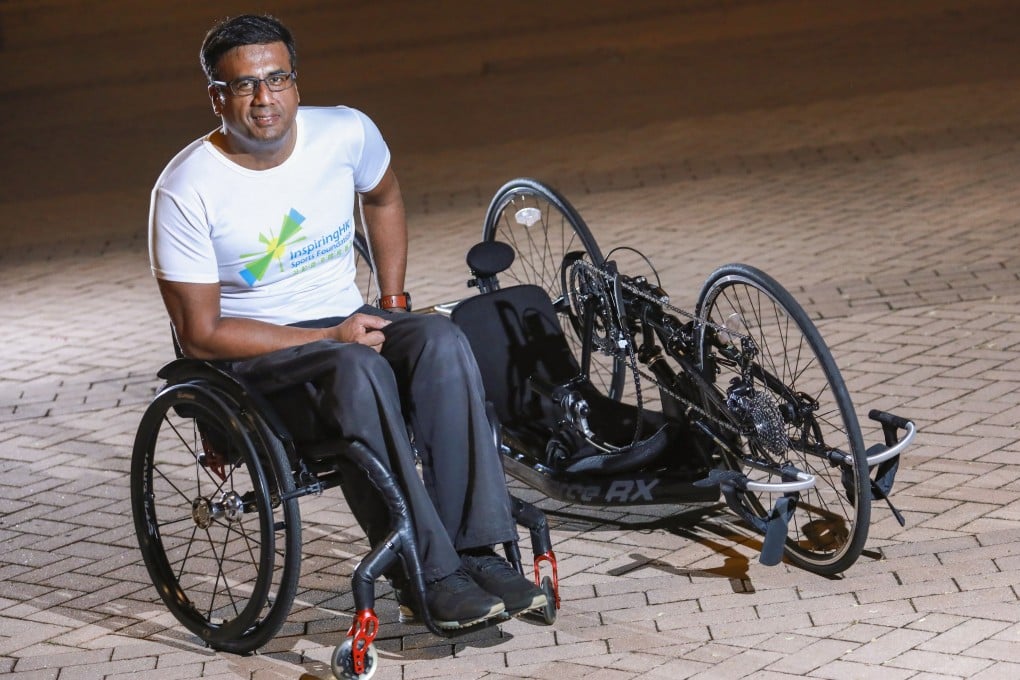 Ajmal Samuel, a para-athlete and disability rights activist, has been nominated for a Spirit of Hong Kong Award. Photo: May Tse