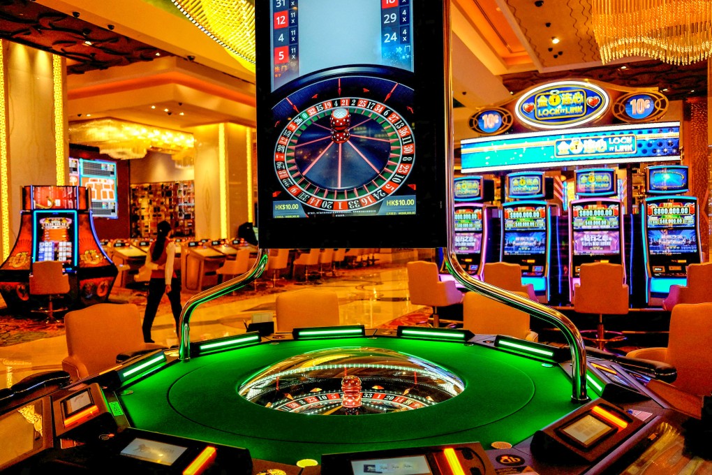 Gaming machines in the casino of MGM Cotai in Macau, pictured in February 2018. Photo: Reuters