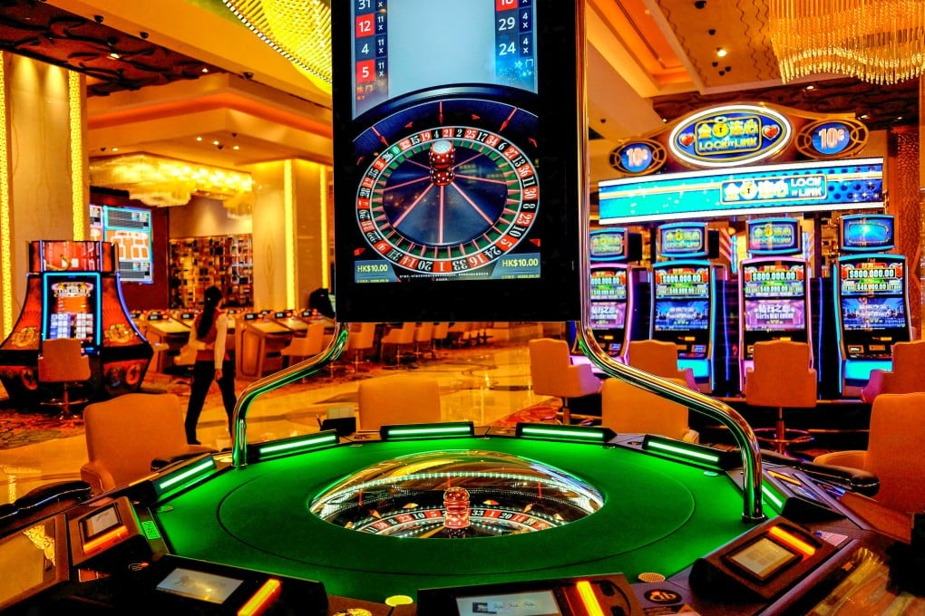 Gaming machines in the casino of MGM Cotai in Macau, pictured in February 2018. Photo: Reuters