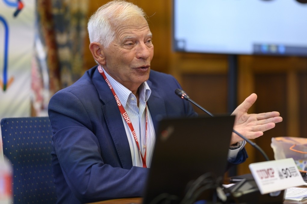 EU foreign policy chief Josep Borrell speaks at a forum in Santander, Spain on Monday. Photo: EPA-EFE
