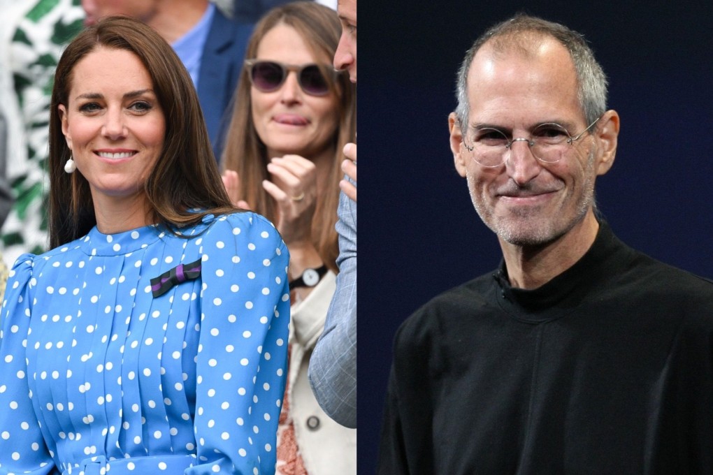 Kate Middleton, the Duchess of Cambridge, is known for her love of polka dots. The late Steve Jobs had his signature black Issey Miyake turtlenecks. Photo: Getty Images and wires