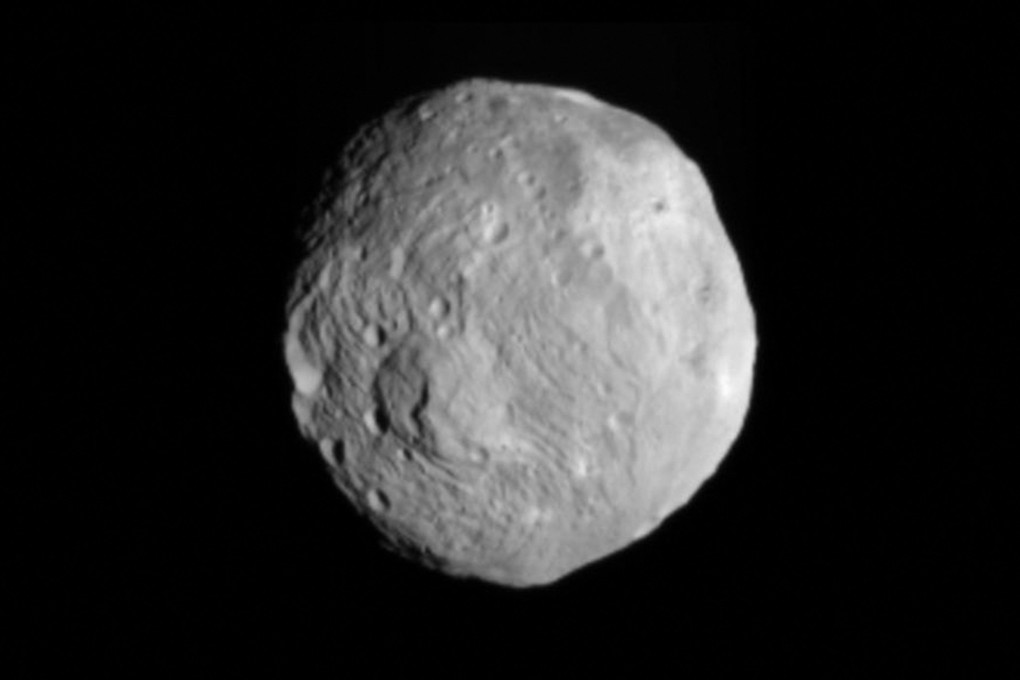 Vesta, at 530km wide, is the second largest asteroid in the solar system. Photo: AFP/Nasa