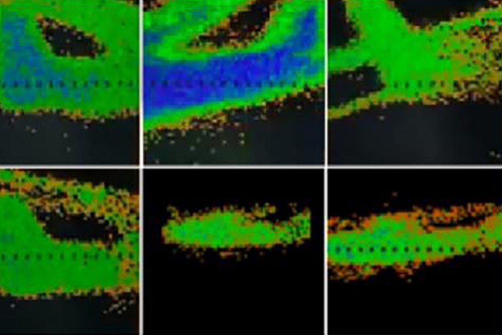 Defence industry engineers have developed an infrared device that also uses laser to illuminate target aircraft. These images of a plane were captured at a range of 7km-37km, according to the team. Credit: Sichuan Jiuzhou Electric Group Company Limited