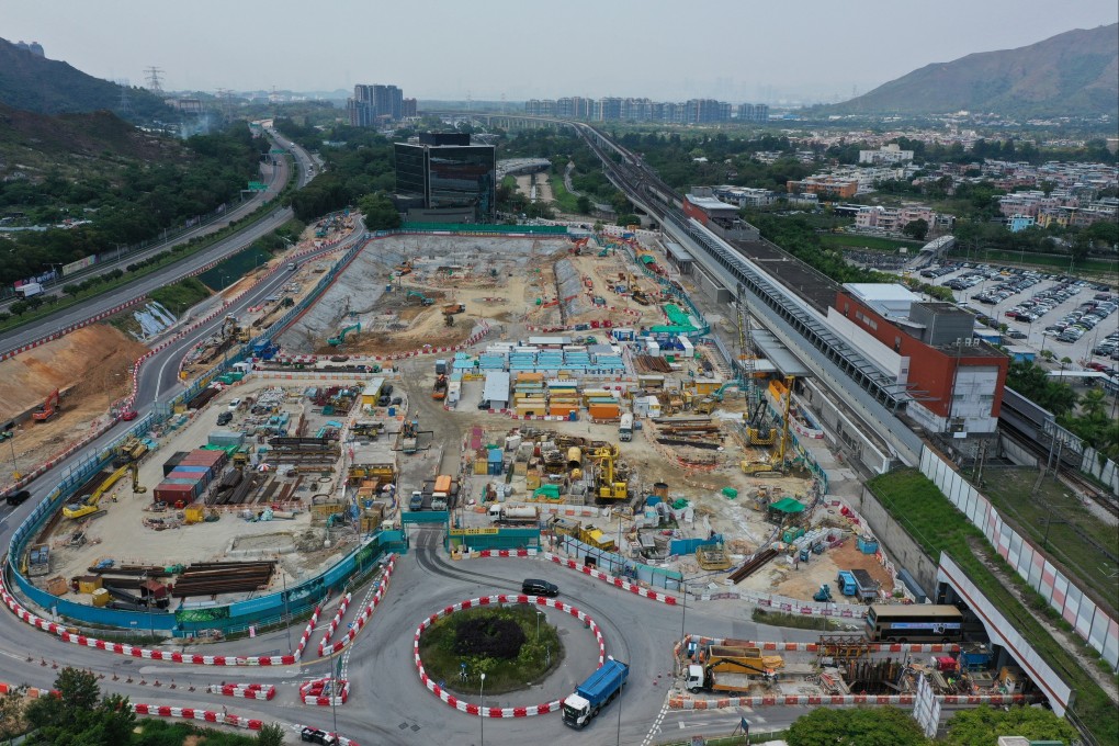 A residential project being developed in Hong Kong’s Kam Tin by COLI, Sino Land and K Wah International. Photo: Sam Tsang