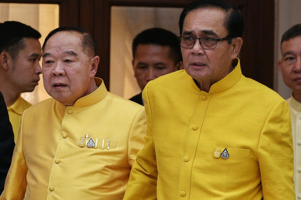 Prayuth Chan-ocha, right, and ally Prawit Wongsuwan. File photo: Reuters