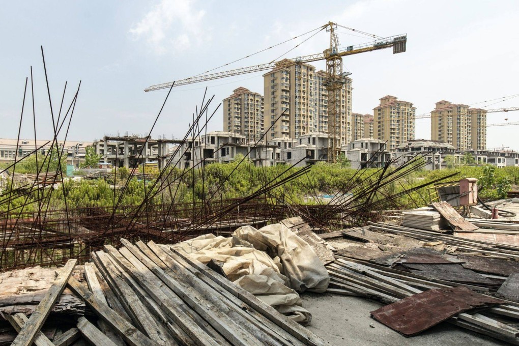 Residential buildings under construction at Tahoe Group’s Cathay Courtyard development in Shanghai, on July 27. Photo: Bloomberg