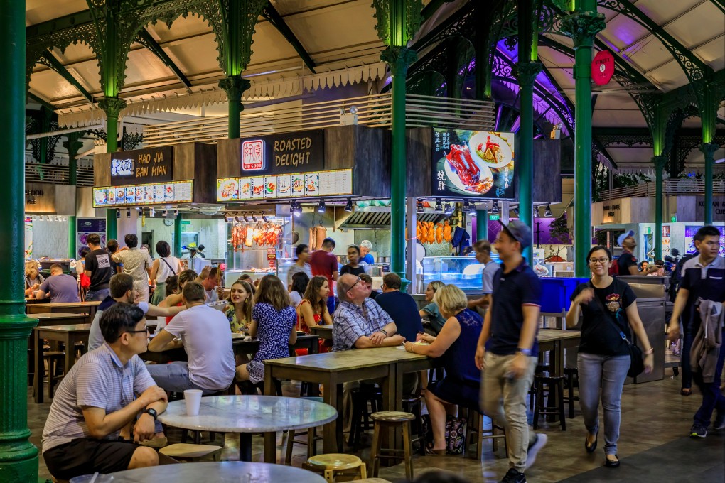 “Chope-ing” is just as much a part of the food court culture in Singapore as it is in Japan. Photo: Shutterstock